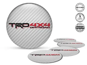 Toyota TRD Décalques Jantes Voiture Logo Bombé Inclus